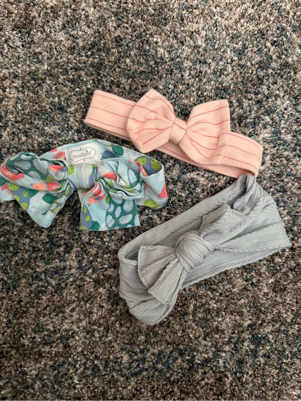 Lot of 3 baby headbands various brands